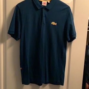 Lacoste polo in jewel blue size 5 from the Live! collection